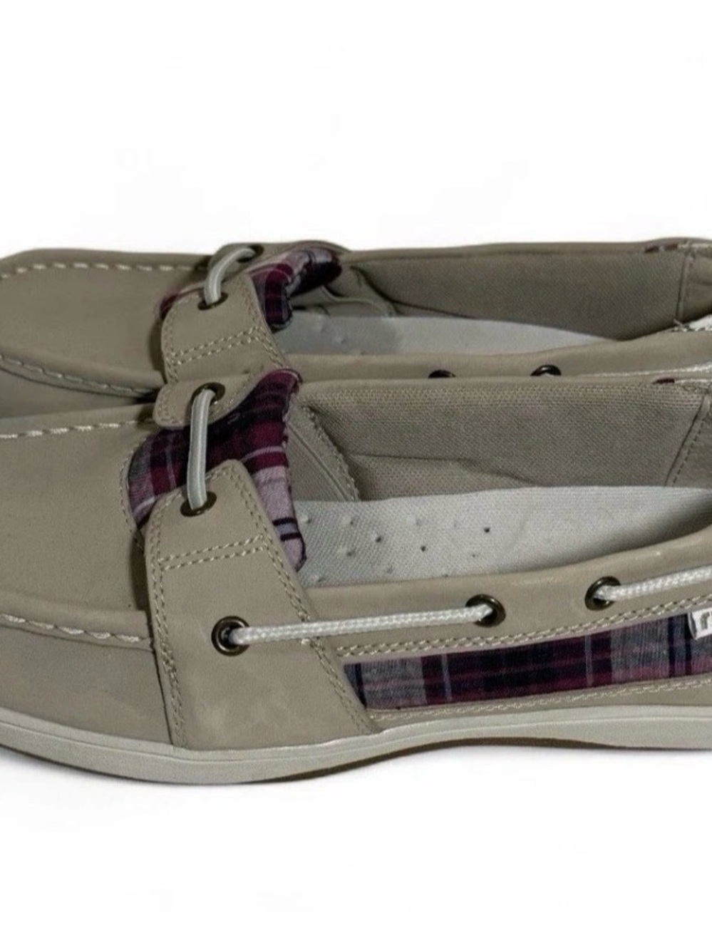 Womens Ryka Beige Boat Shoes Size 7.5 Slip On Loafers Comfort Shoes